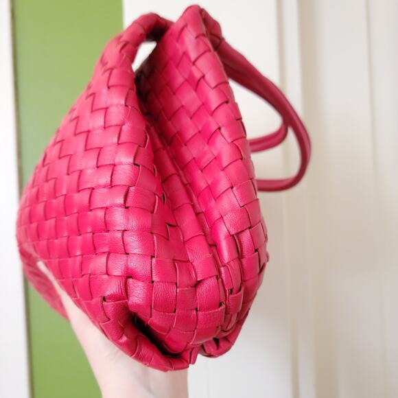 Fontanelli Woven Cherry Reversible Leather Tote - Picture 5 of 8